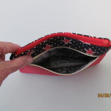 Double Zipper Bag/pouch Makeup Jewelry Crafts..