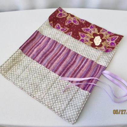 Knitting/crochet Project Bag Set With Needle..