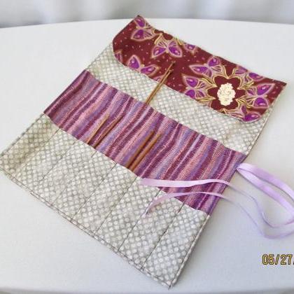 Knitting/crochet Project Bag Set With Needle..