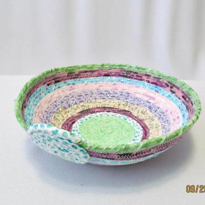 Round Cotton Fabric Coil Cord Bowl/basket