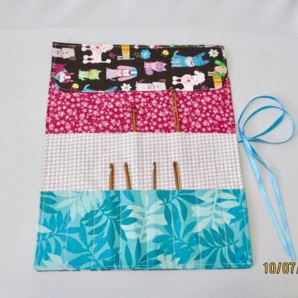 Crochet Hook/knitting Needle Roll-up Fabric..