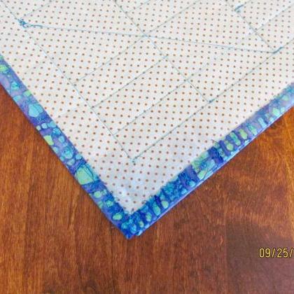 Placemat Set Of Four Cotton Quilted Fabric In..